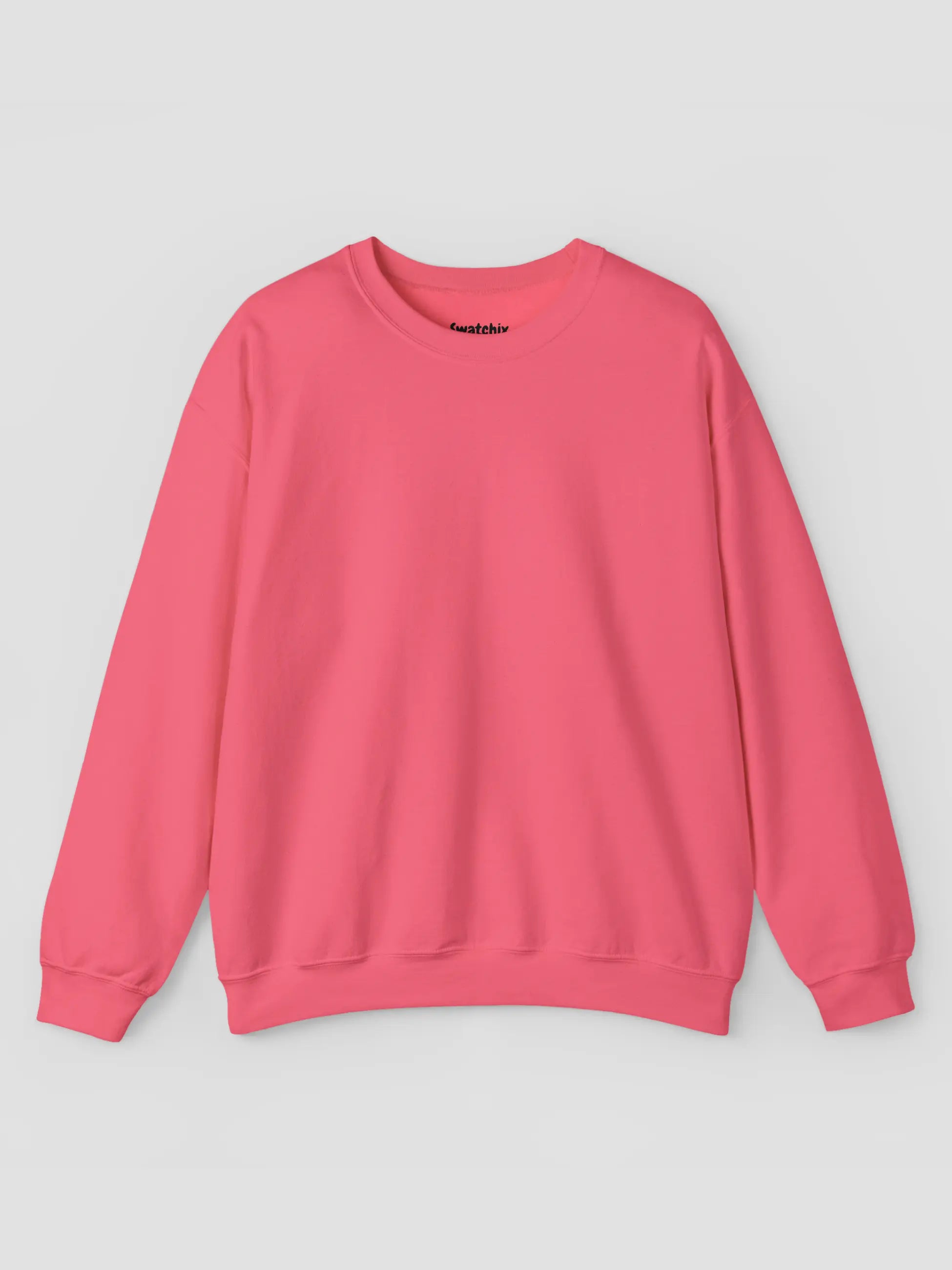 Crewneck Sweatshirt In Safety Pink