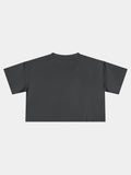 Crop Tee In Coal
