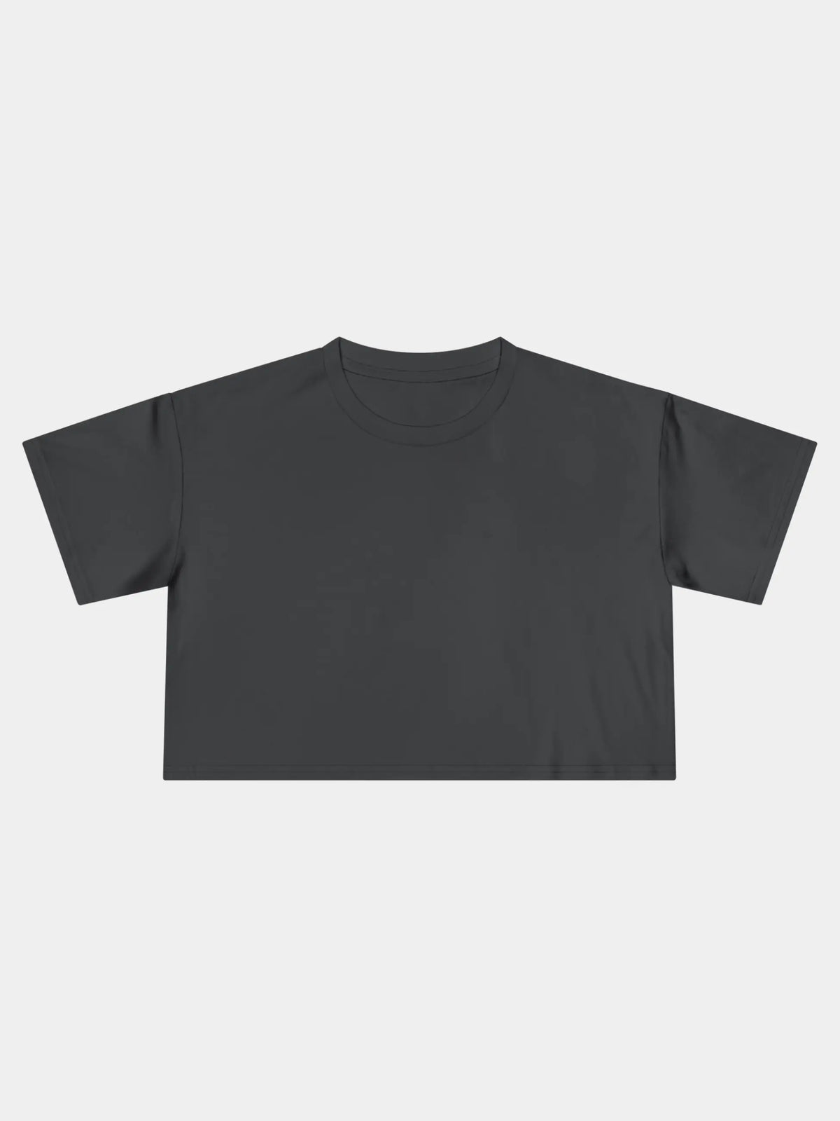 Crop Tee In Coal