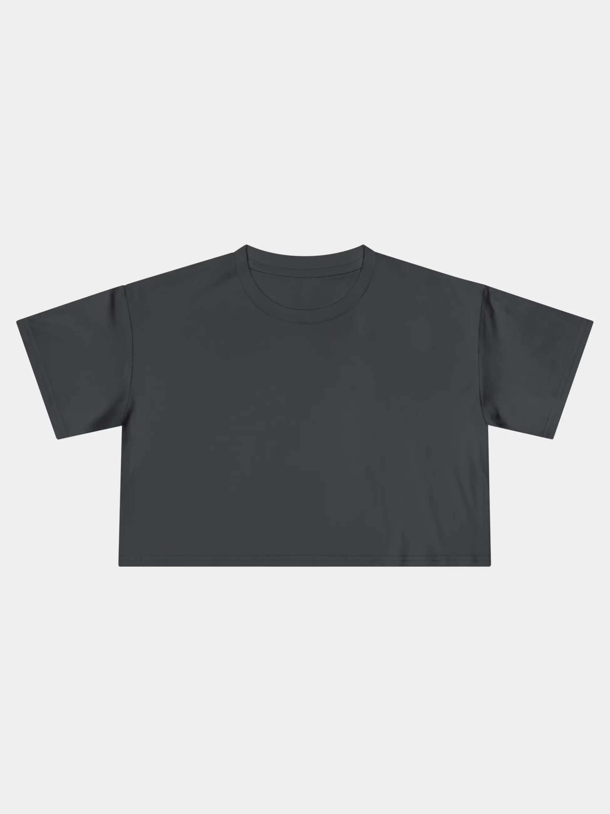 Crop Tee In Coal
