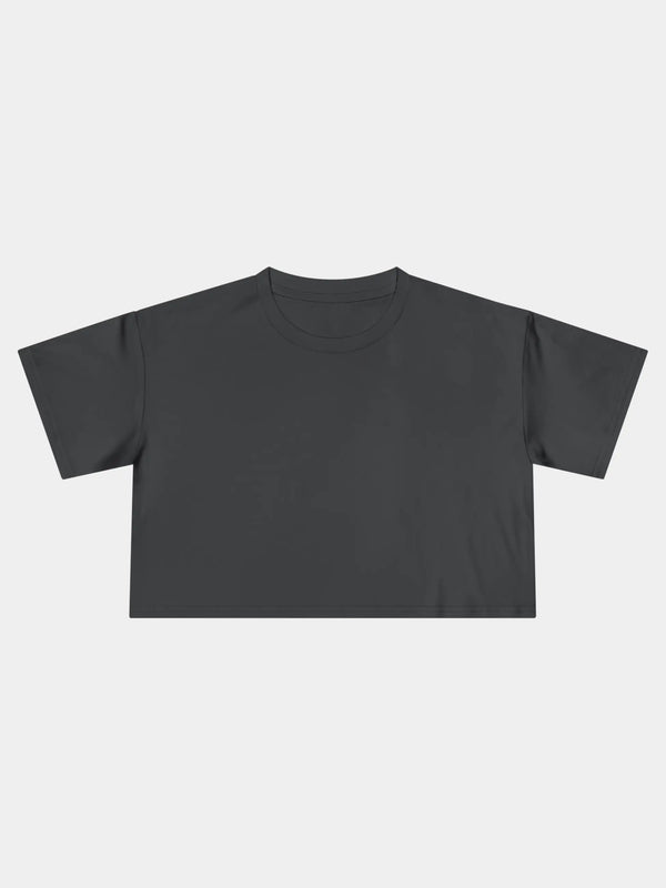Crop Tee In Coal