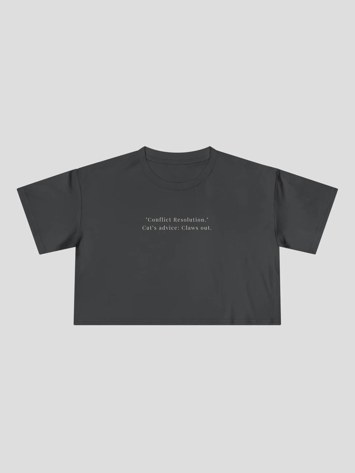 Conflict Resolution Cropped Tee
