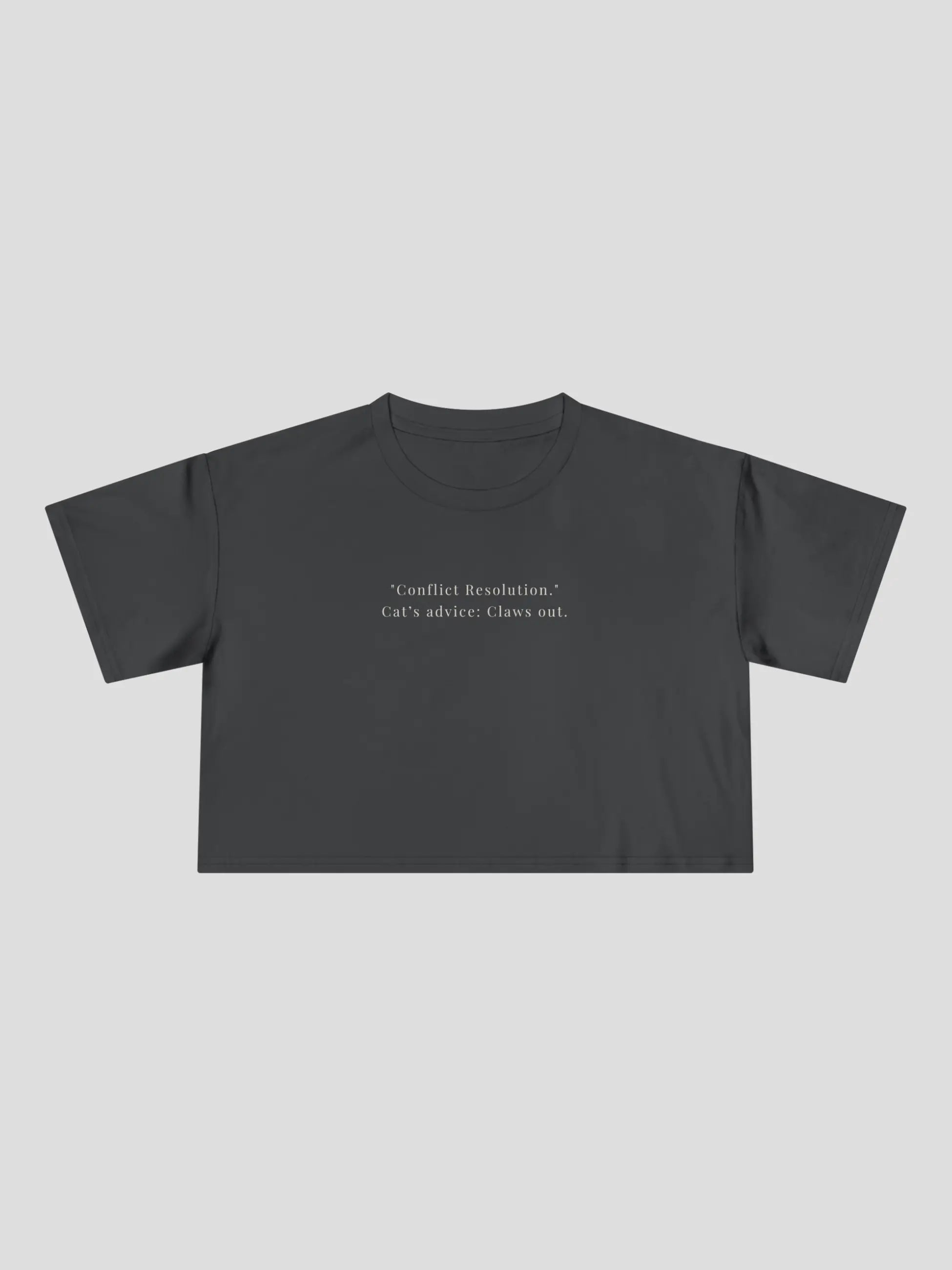 Conflict Resolution Cropped Tee