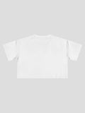 Crop Tee In White