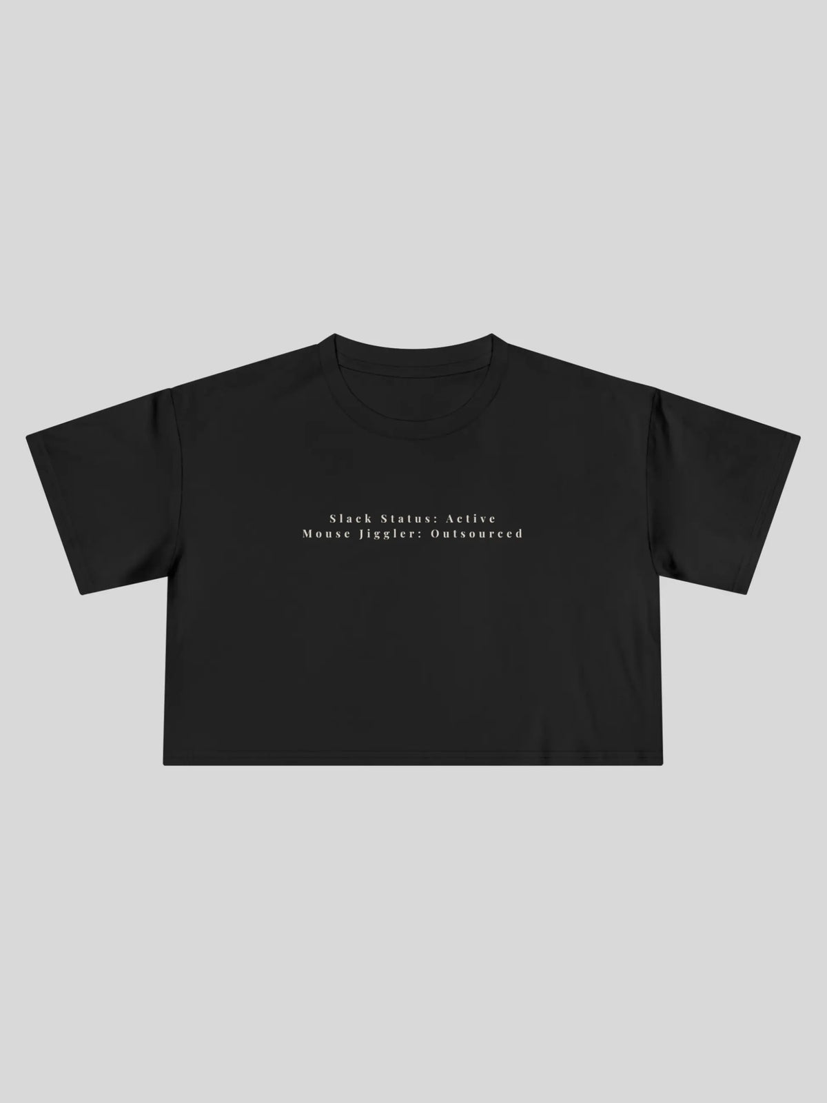 Slack Status Cropped Tee