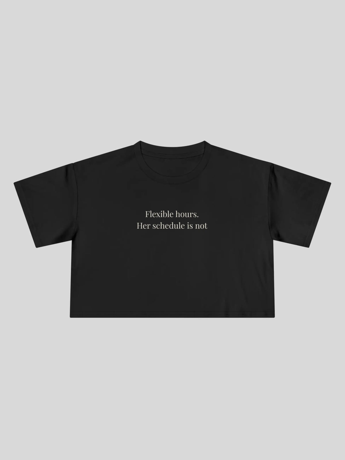 Flexible Hours Cropped Tee