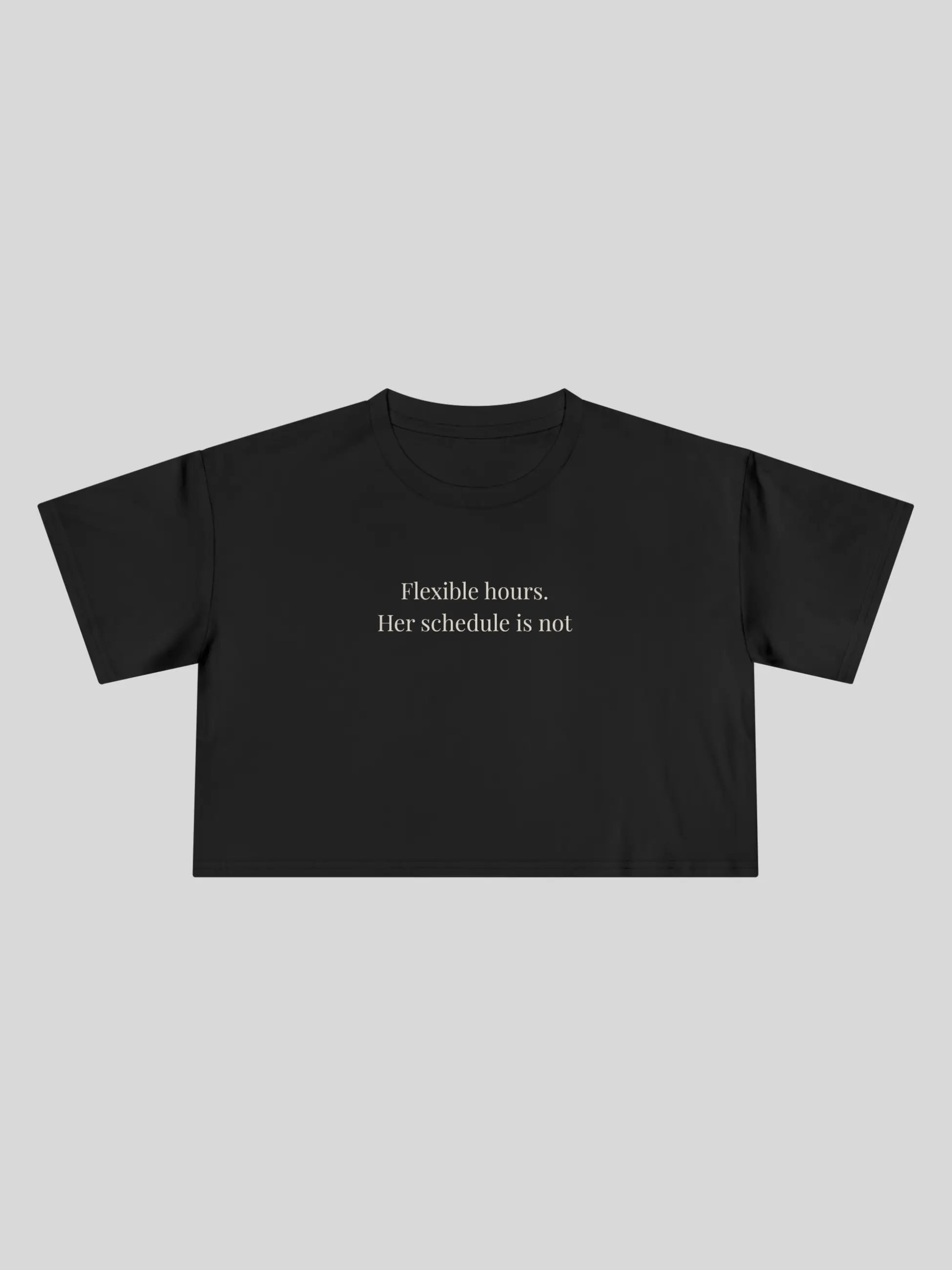 Flexible Hours Cropped Tee