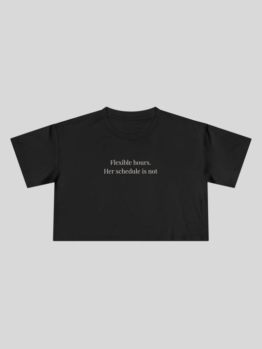 Flexible Hours Cropped Tee