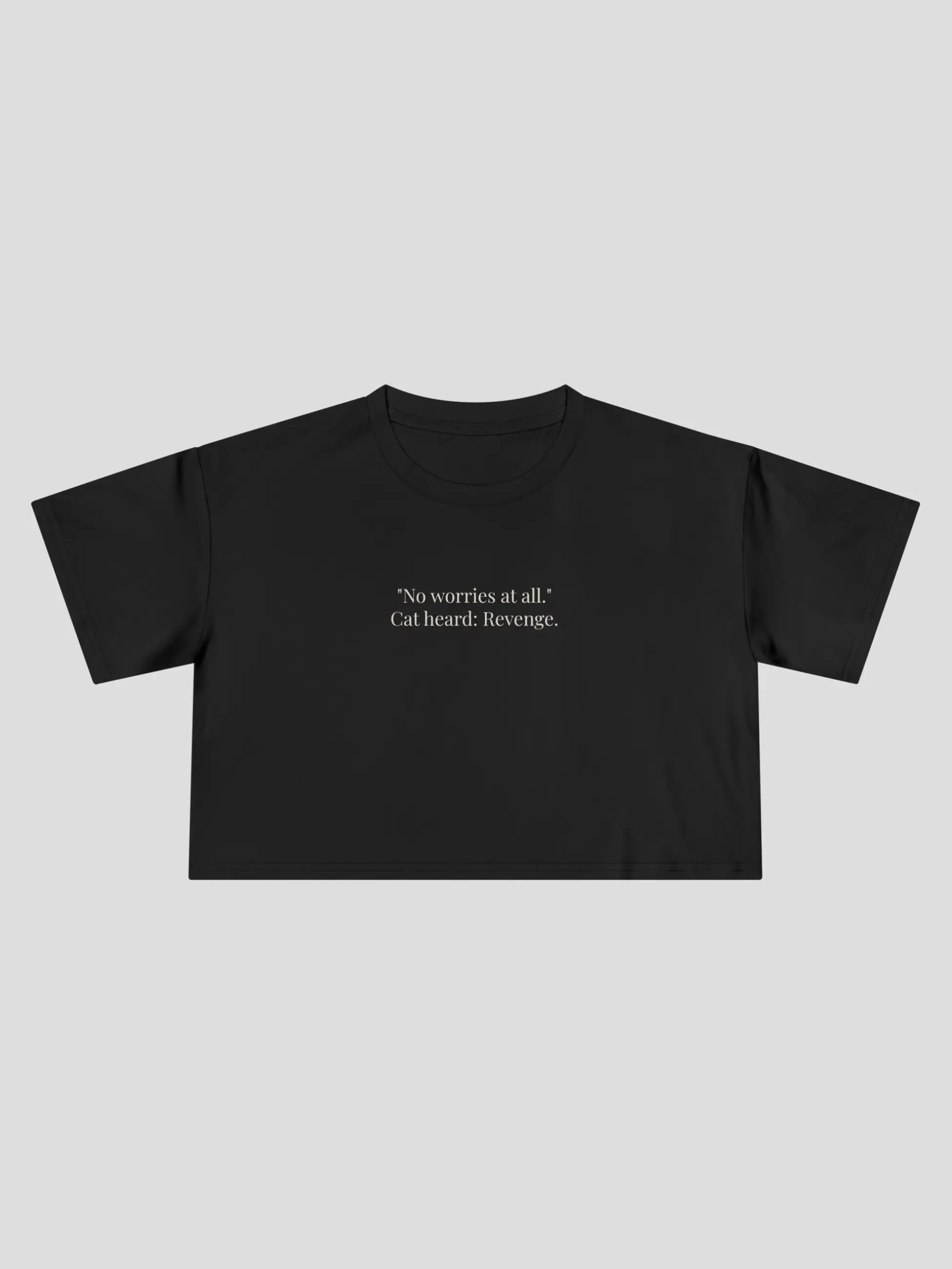 No Worries Cropped Tee