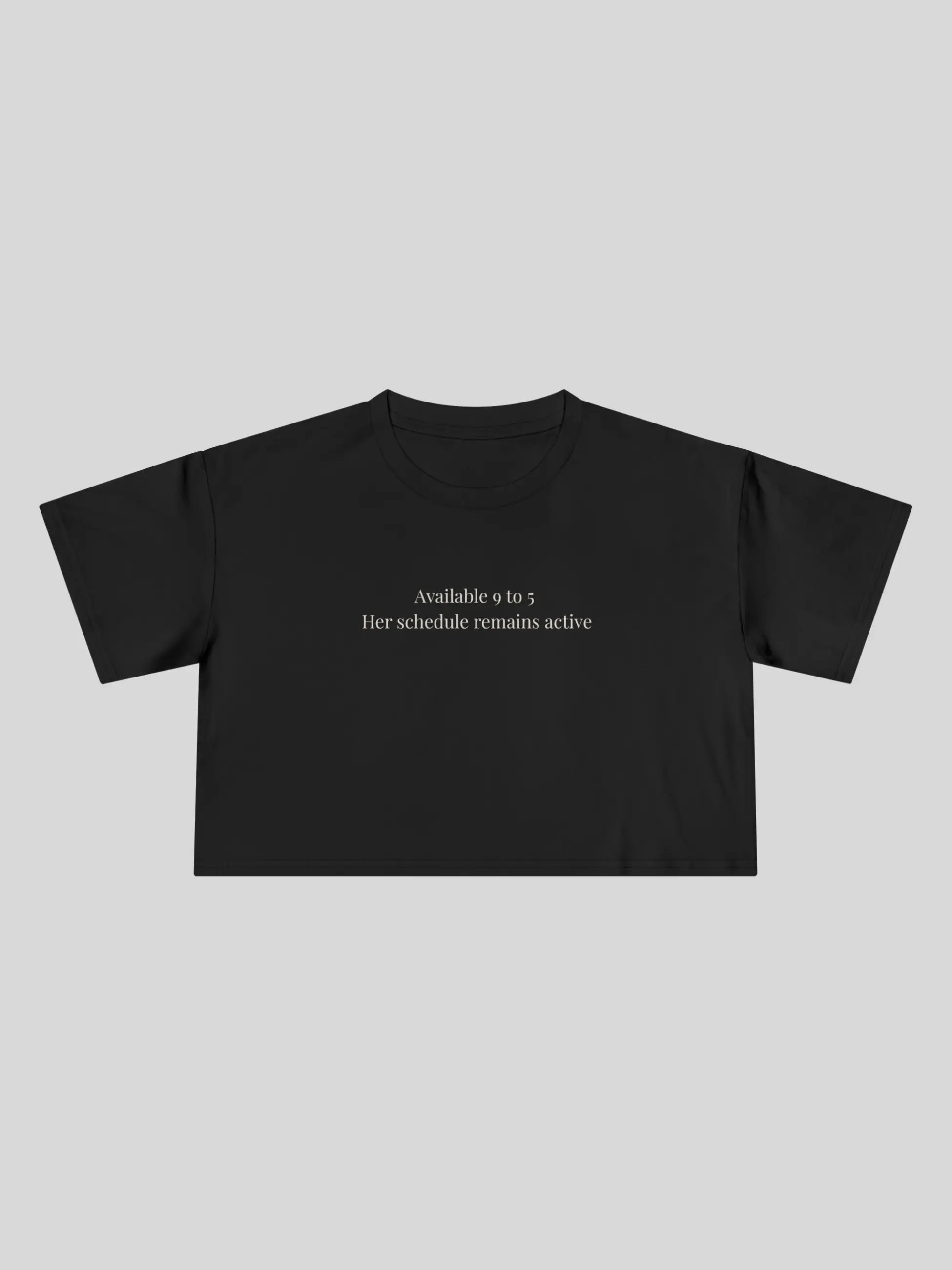 Available 9 to 5 Cropped Tee