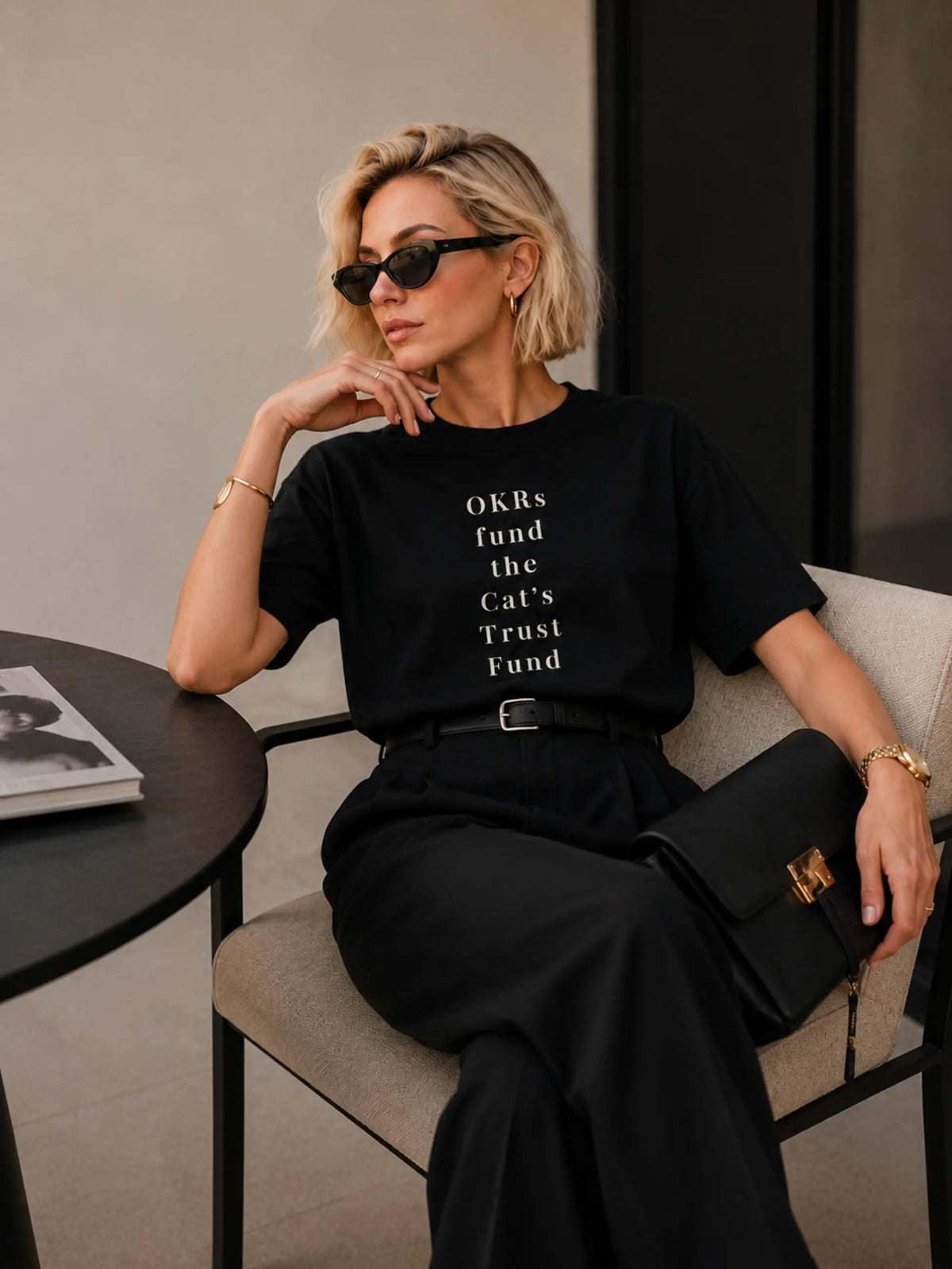 OKRs Fund Crewneck Tee