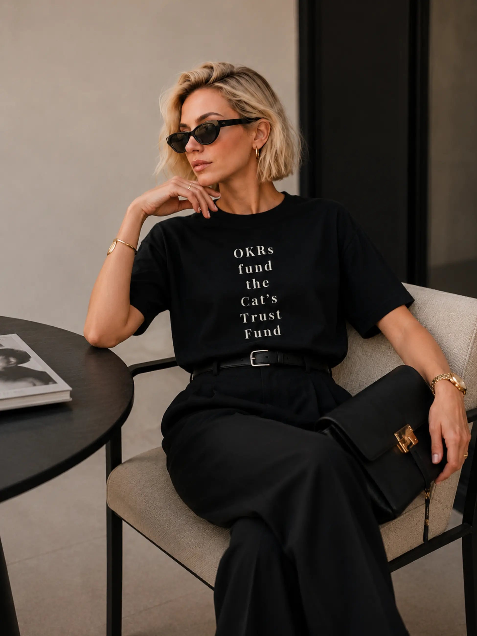 OKRs Fund Crewneck Tee