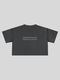 Bandwidth Reserved Cropped Tee