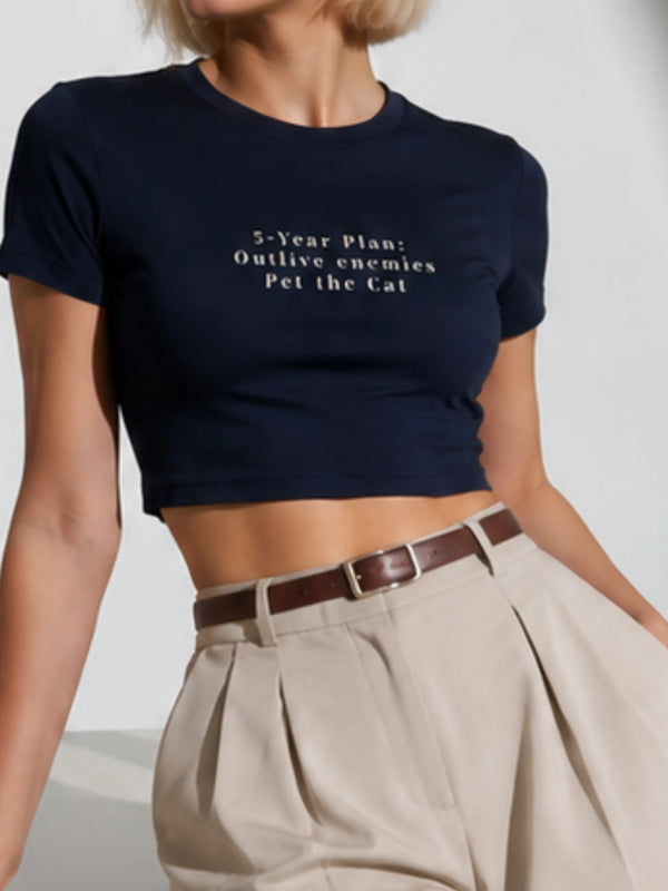 5-Year Plan Cropped Tee