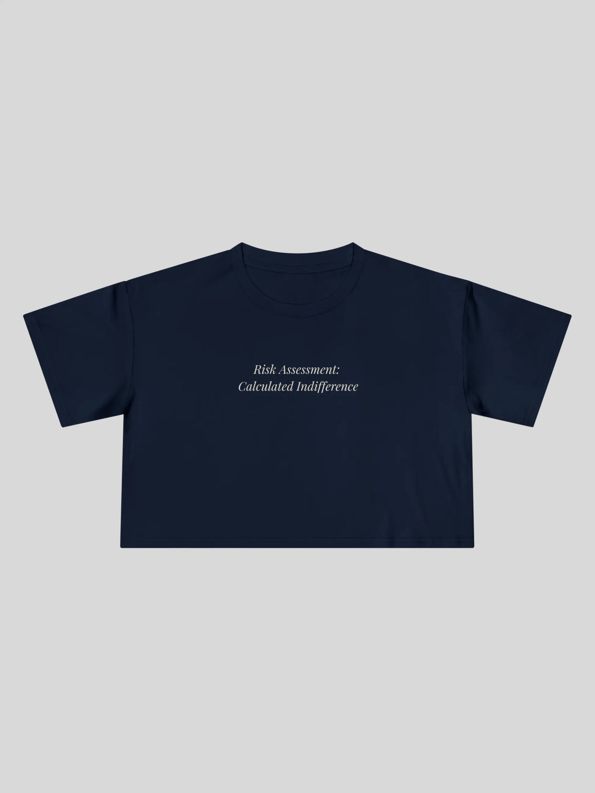 Risk Assessment Cropped Tee