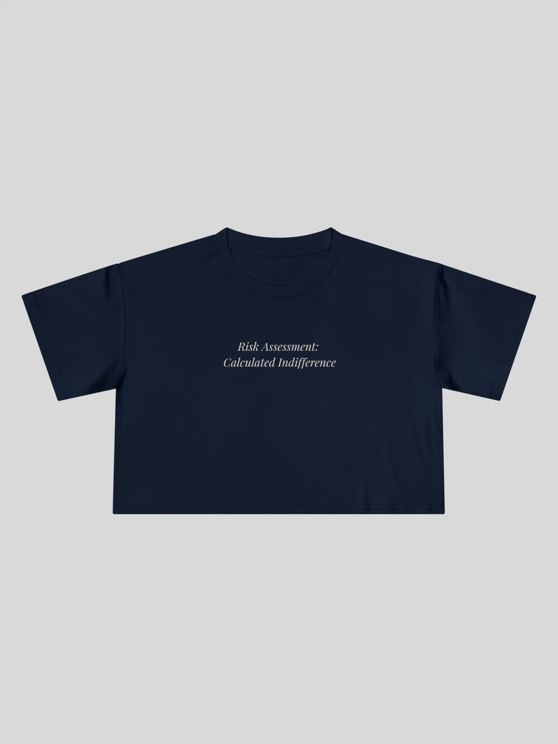 Risk Assessment Cropped Tee