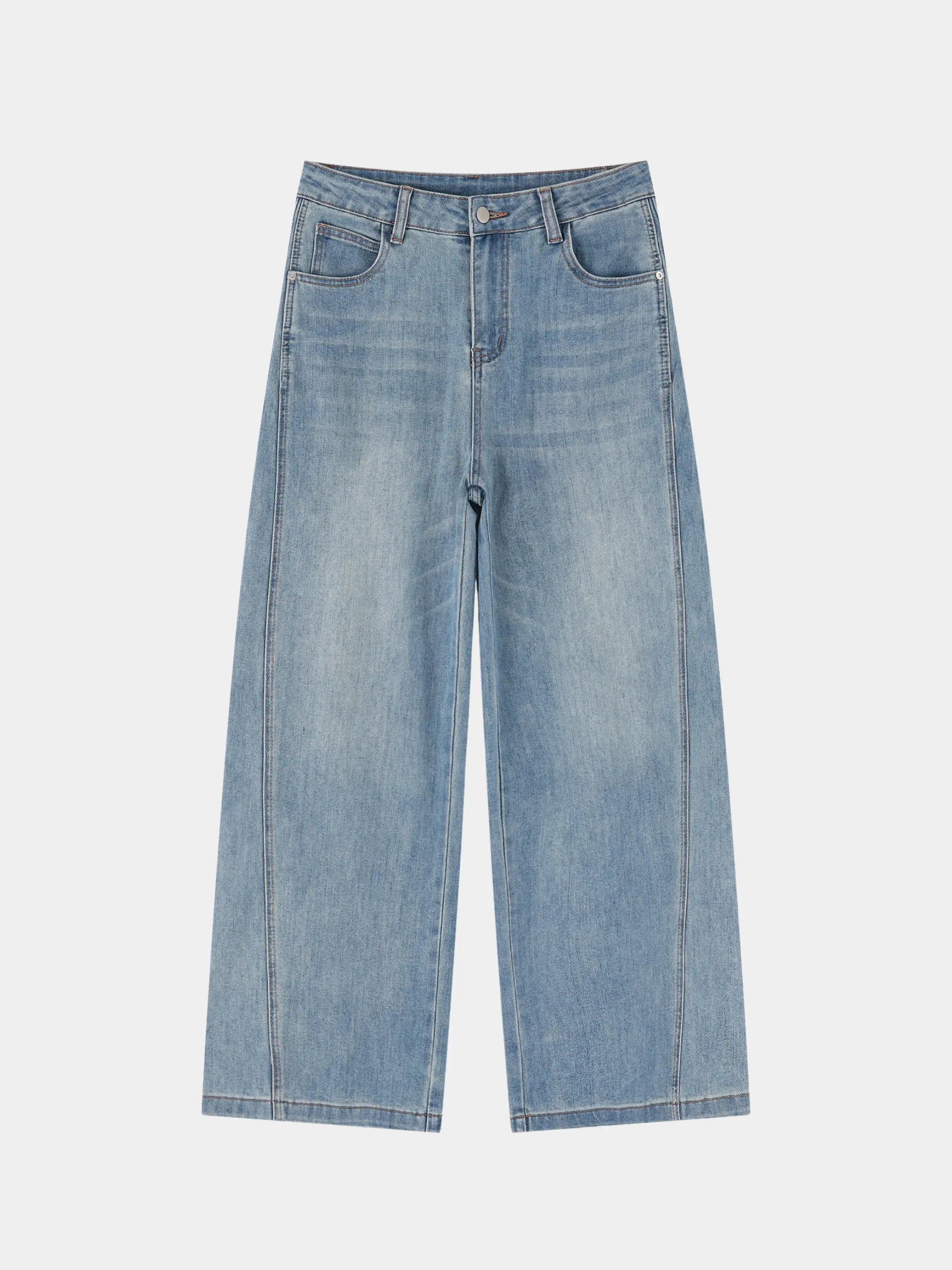 Women’s Vintage Wash High Rise Wide Leg Jeans