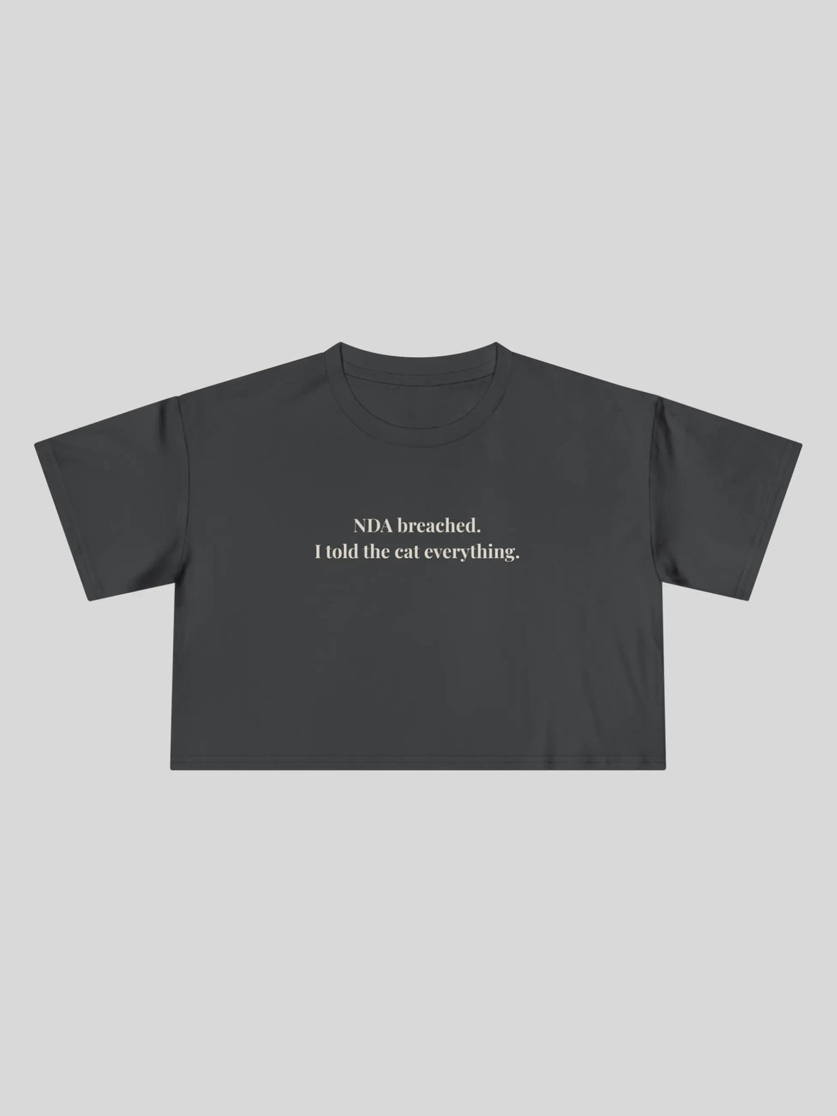 NDA Breached Cropped Tee