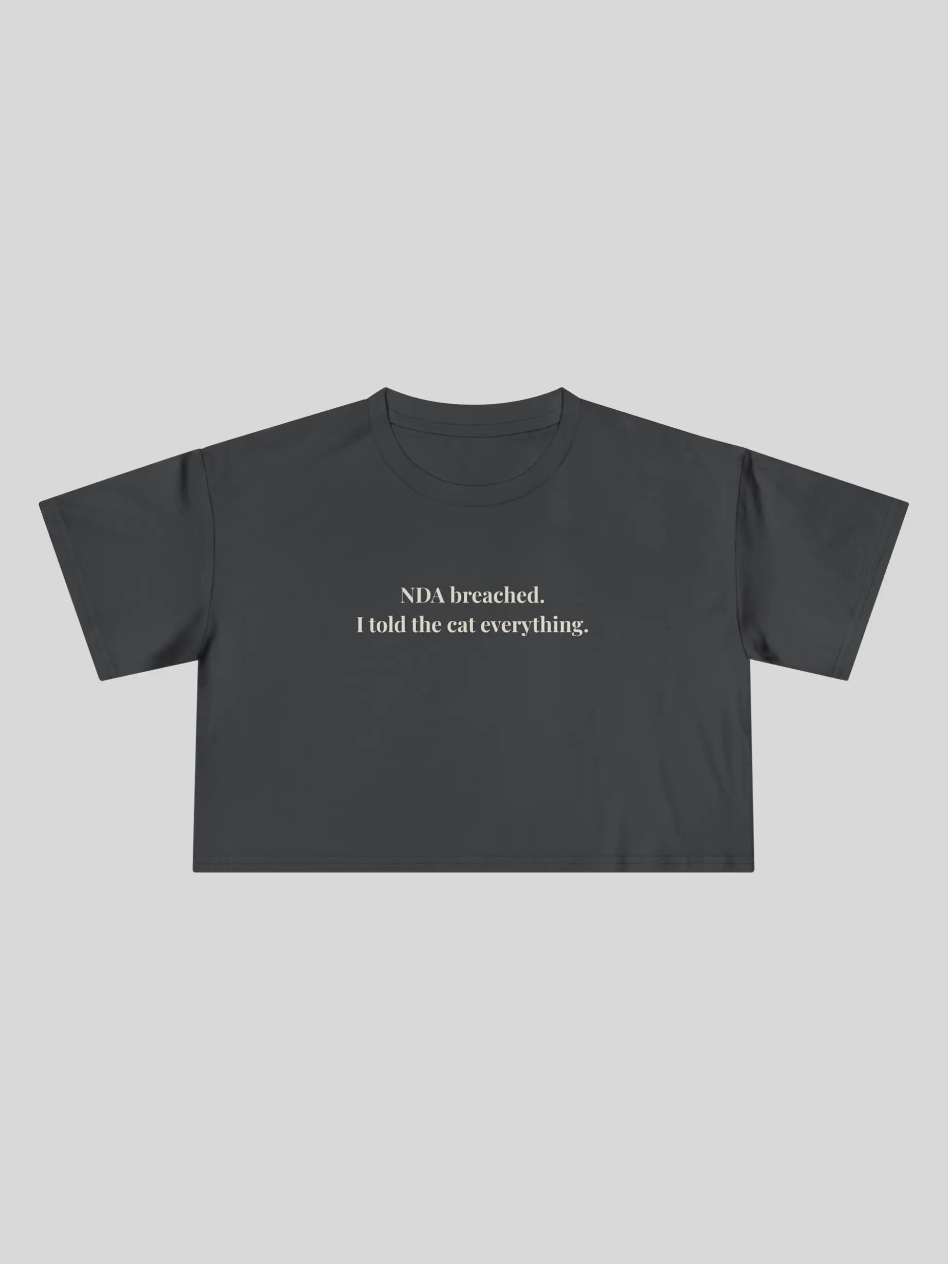 NDA Breached Cropped Tee