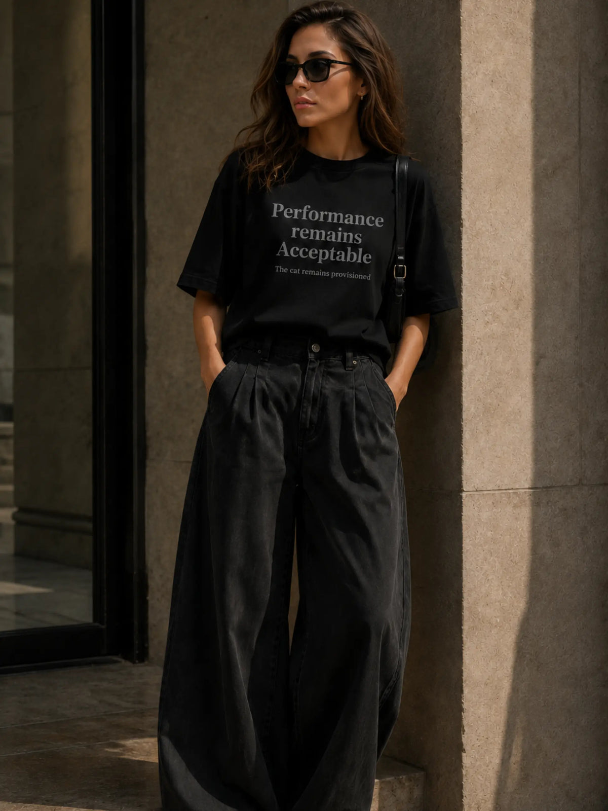 Performance Remains Acceptable Oversized Tee
