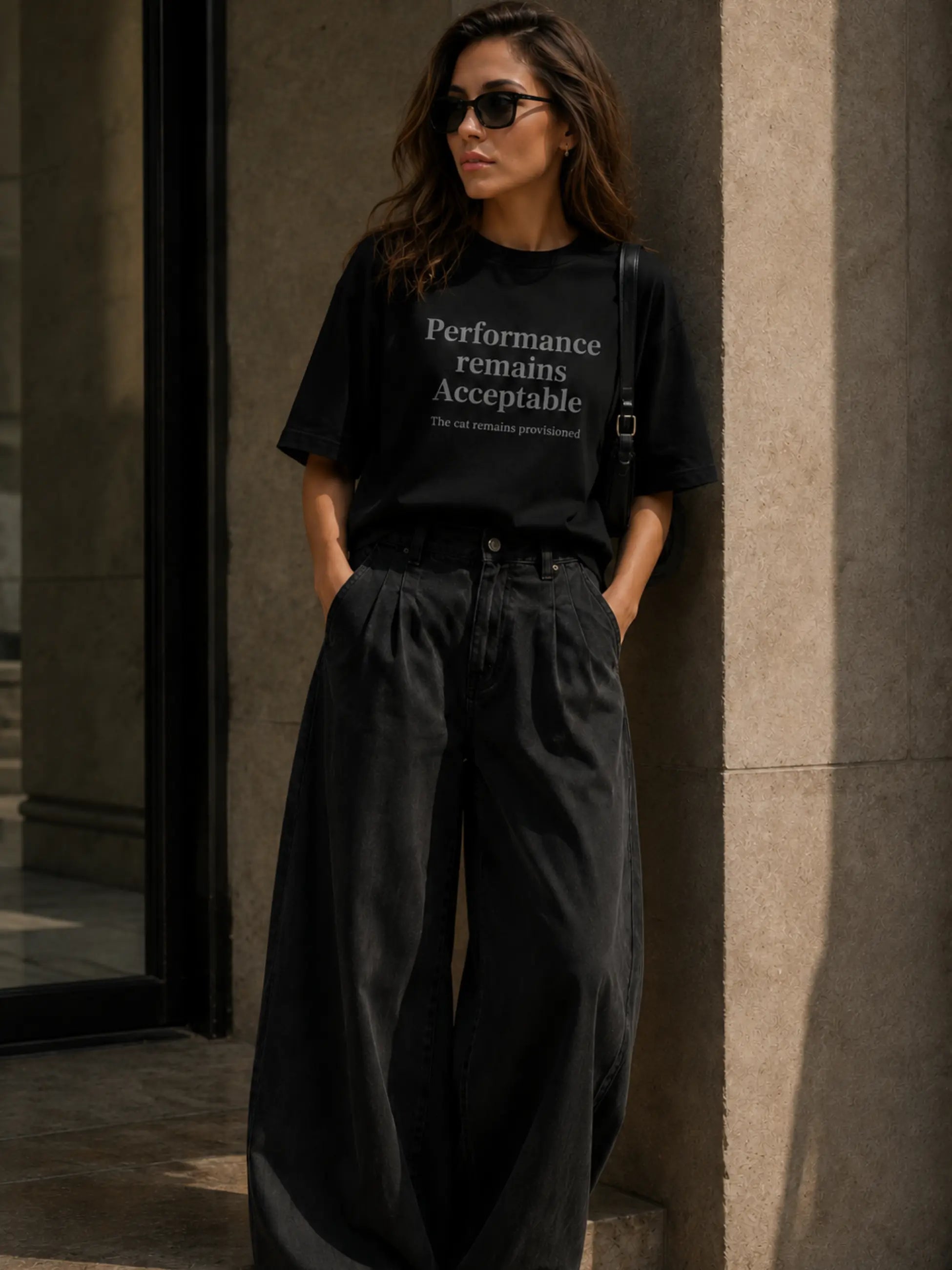 Performance Remains Acceptable Oversized Tee