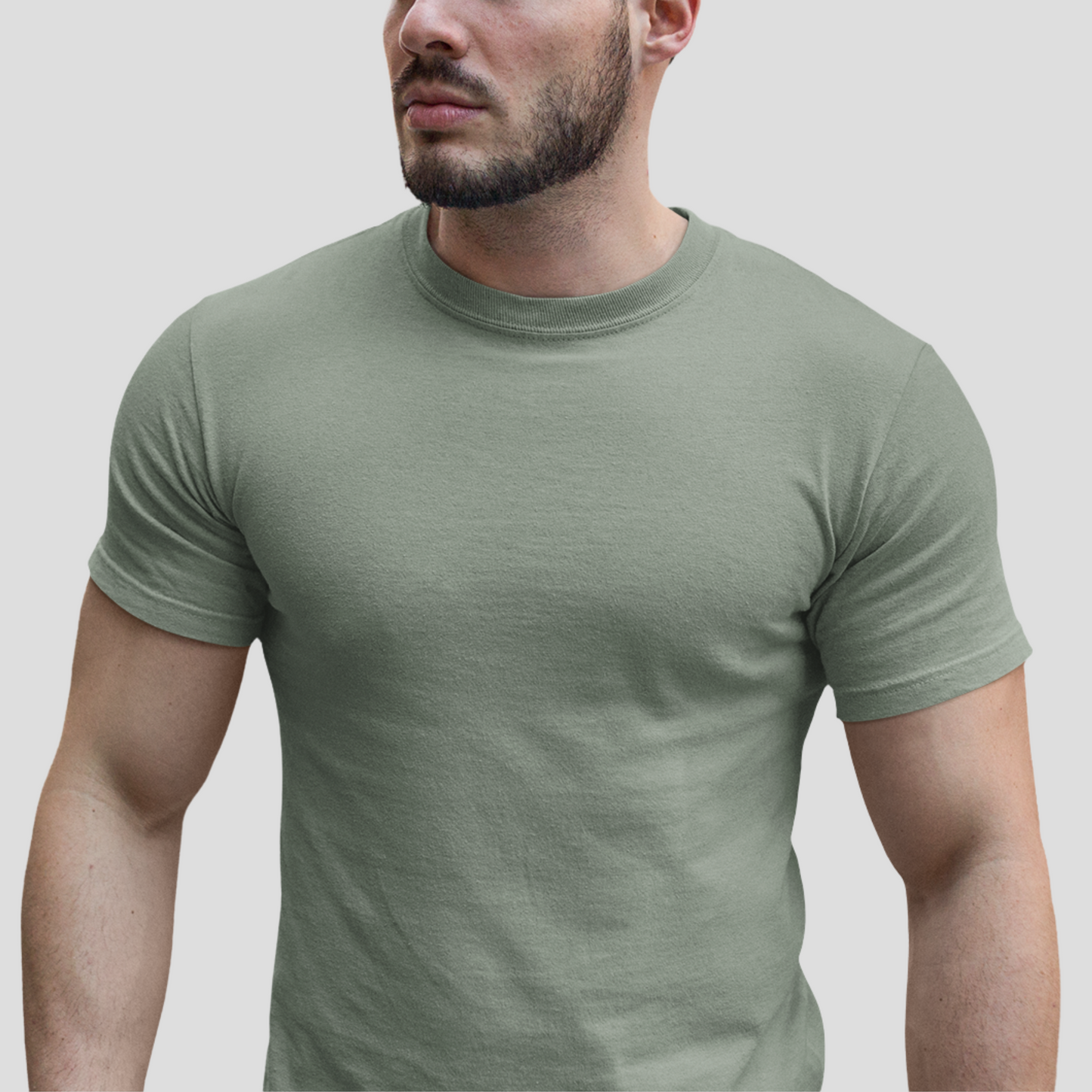 Unisex Crewneck Tee In Sage