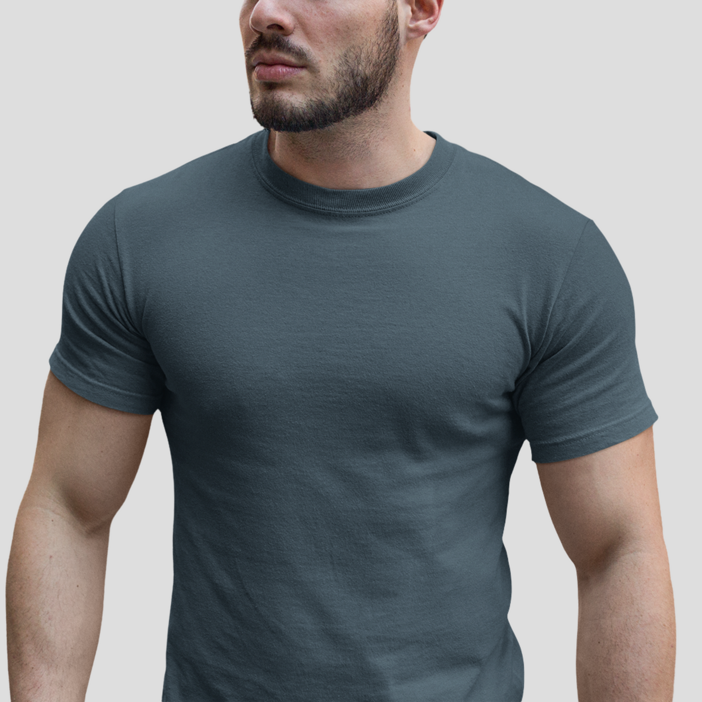 Unisex Crewneck Tee In Deep Teal