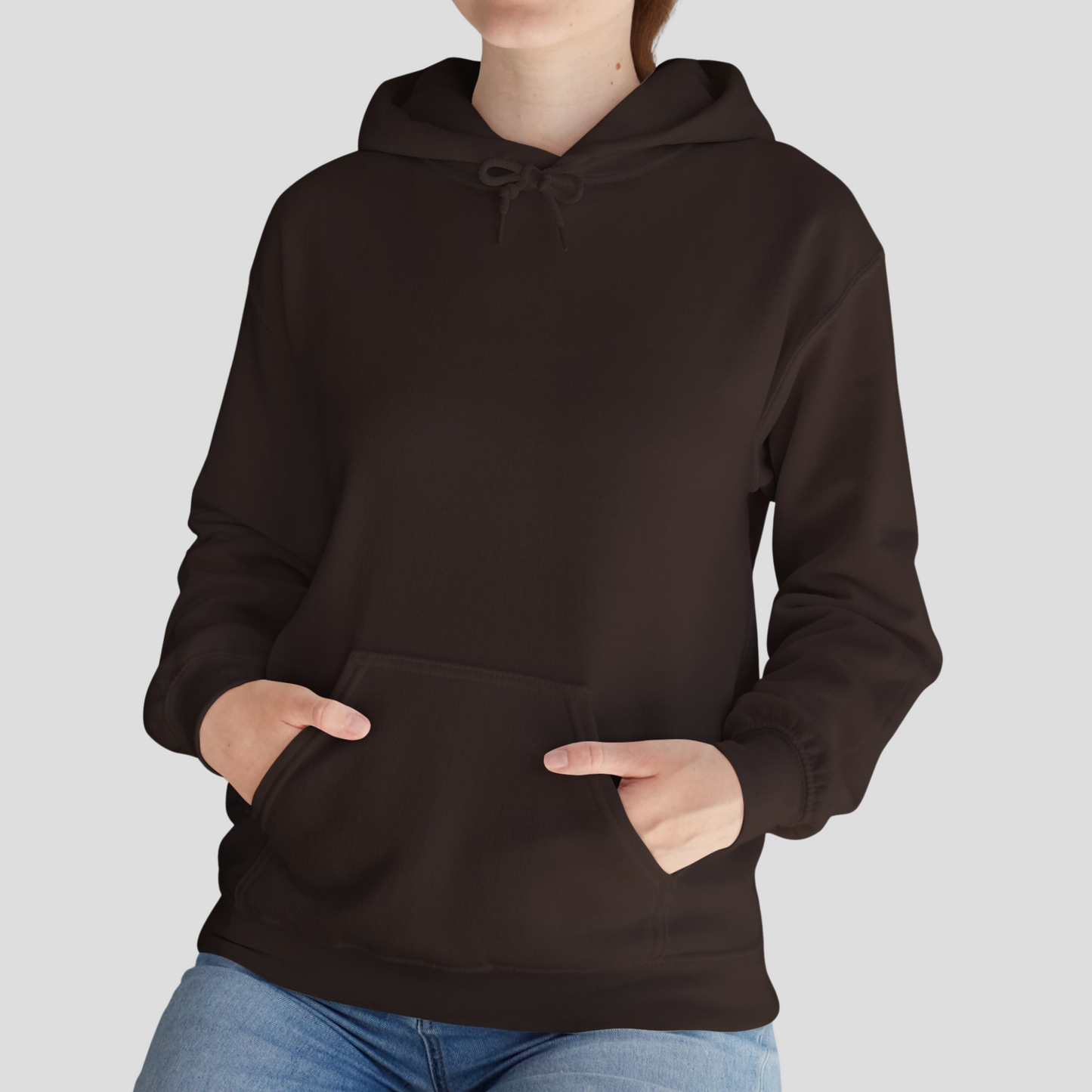 Unisex Hoodie In Dark Chocolate