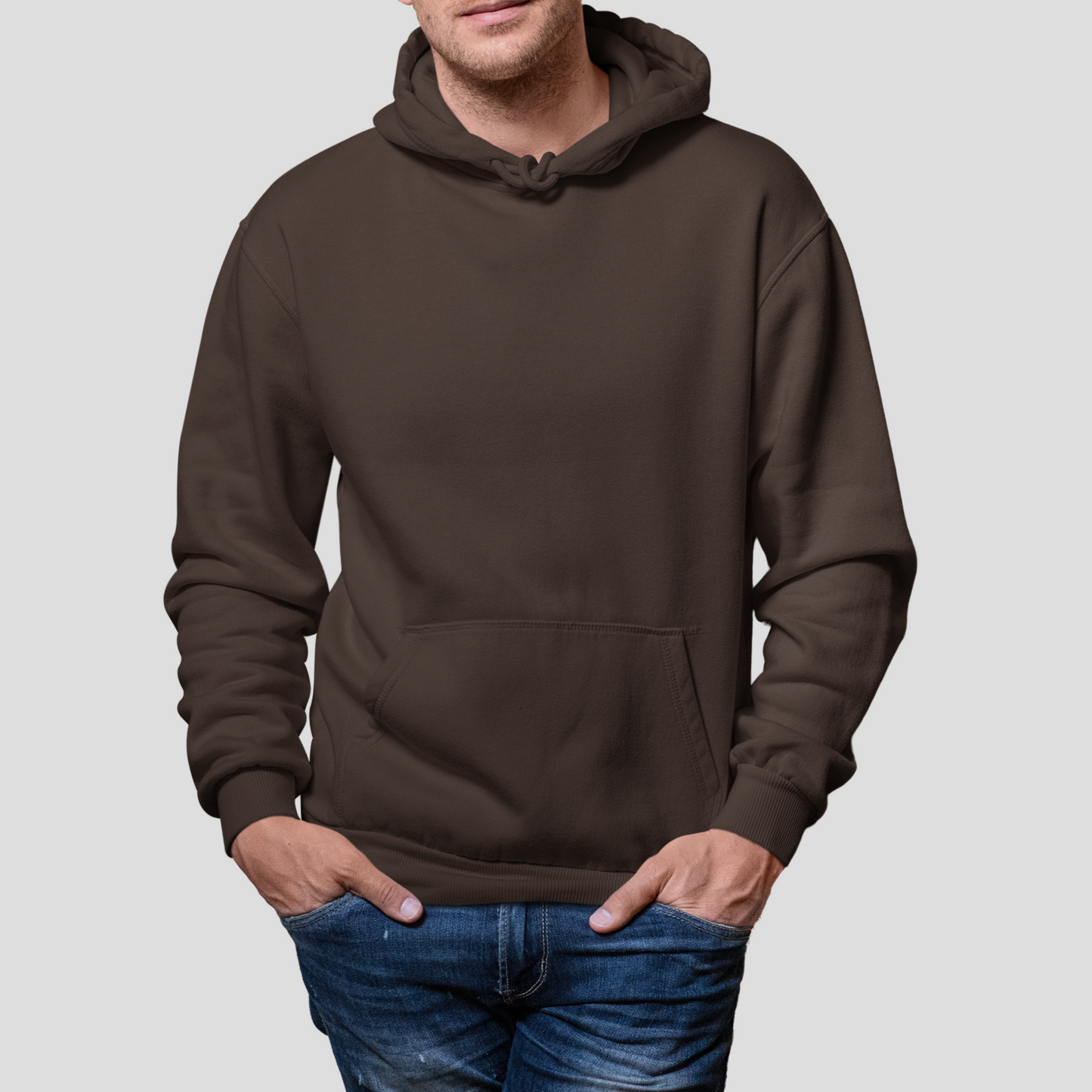 Unisex Hoodie In Dark Chocolate
