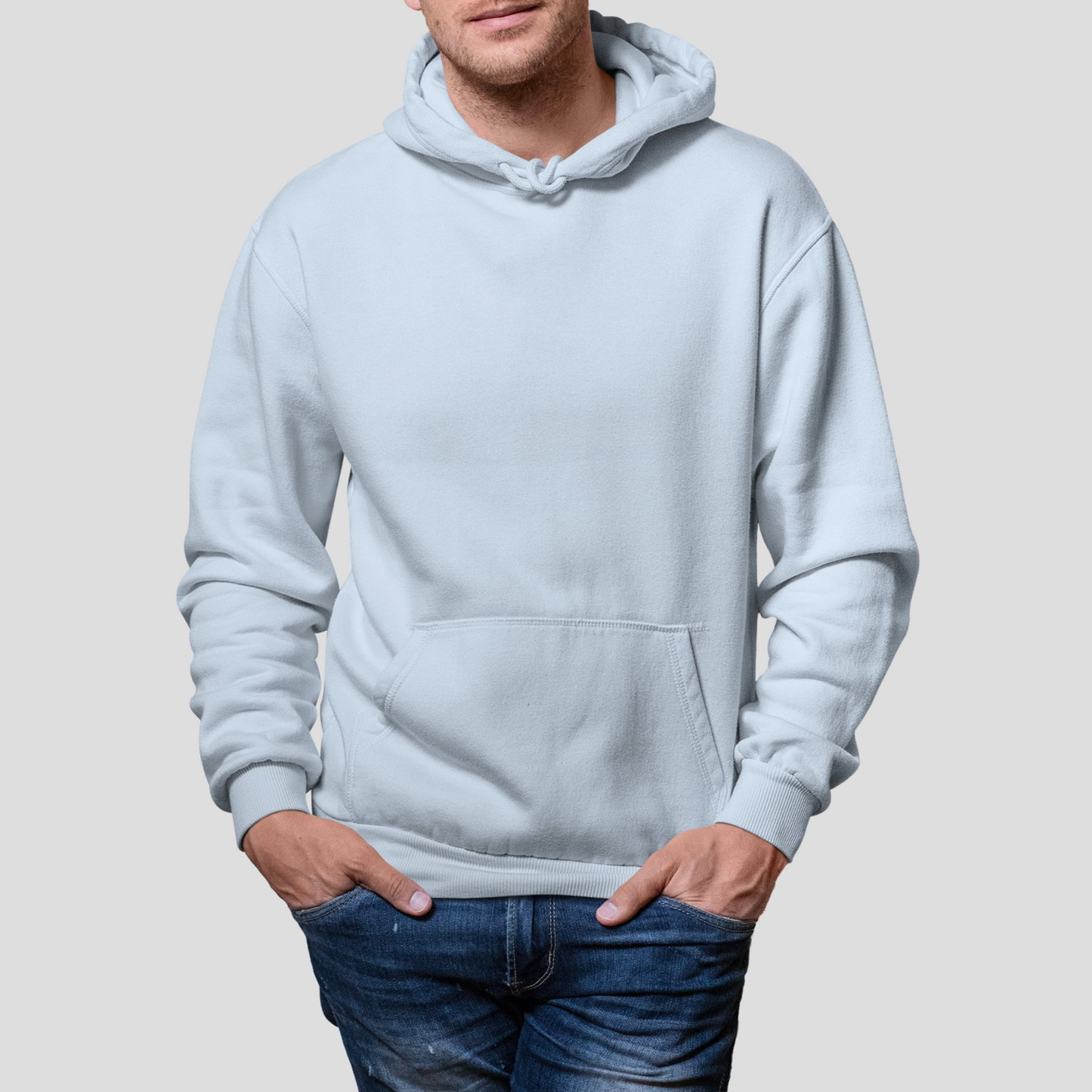 Unisex Hoodie In Light Blue