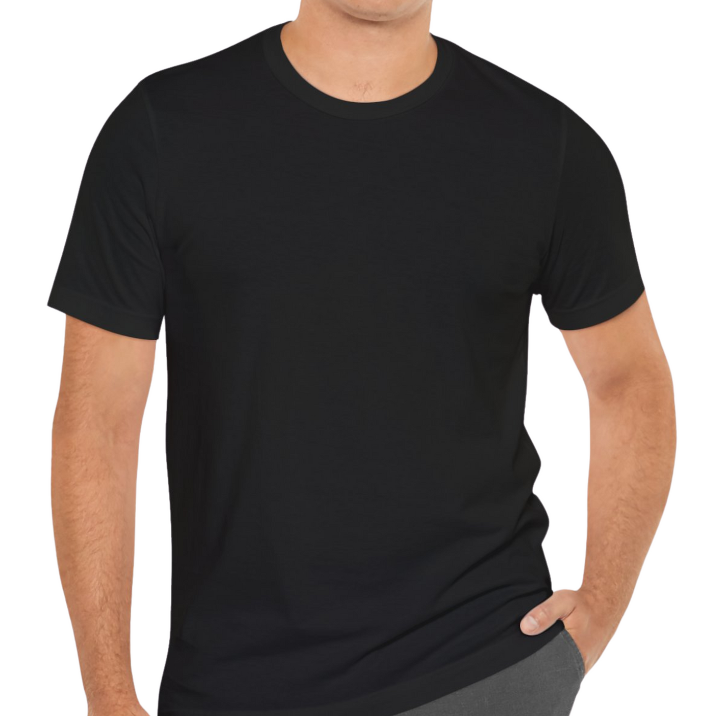 Unisex crewneck Tee In Black