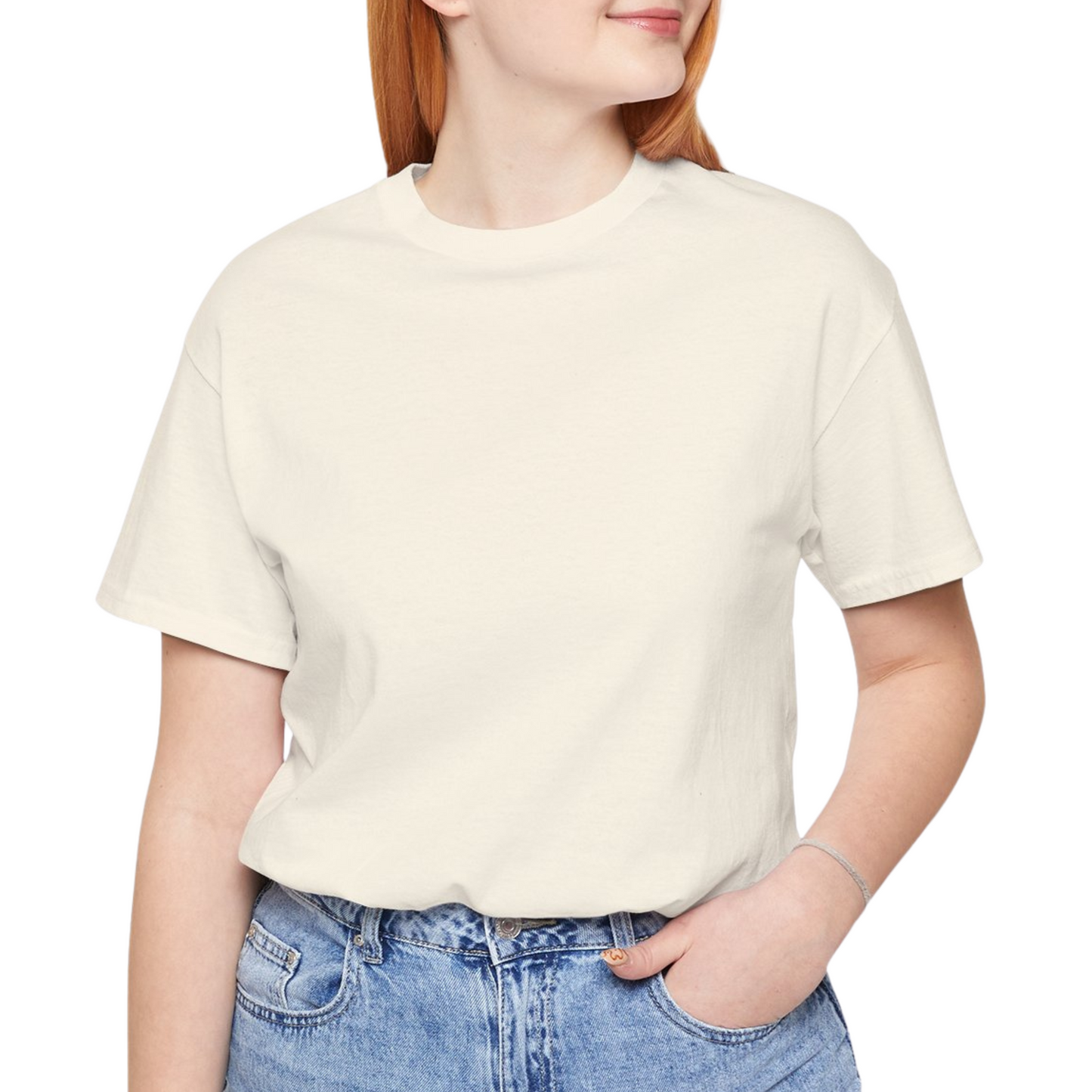 Unisex Crewneck Tee In Natural
