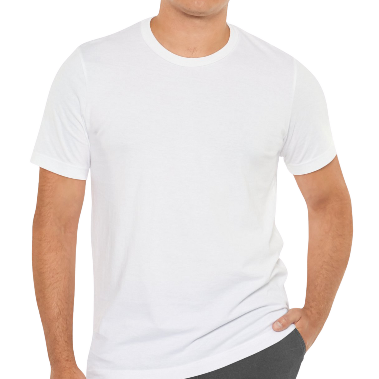 Unisex Crewneck Tee In White