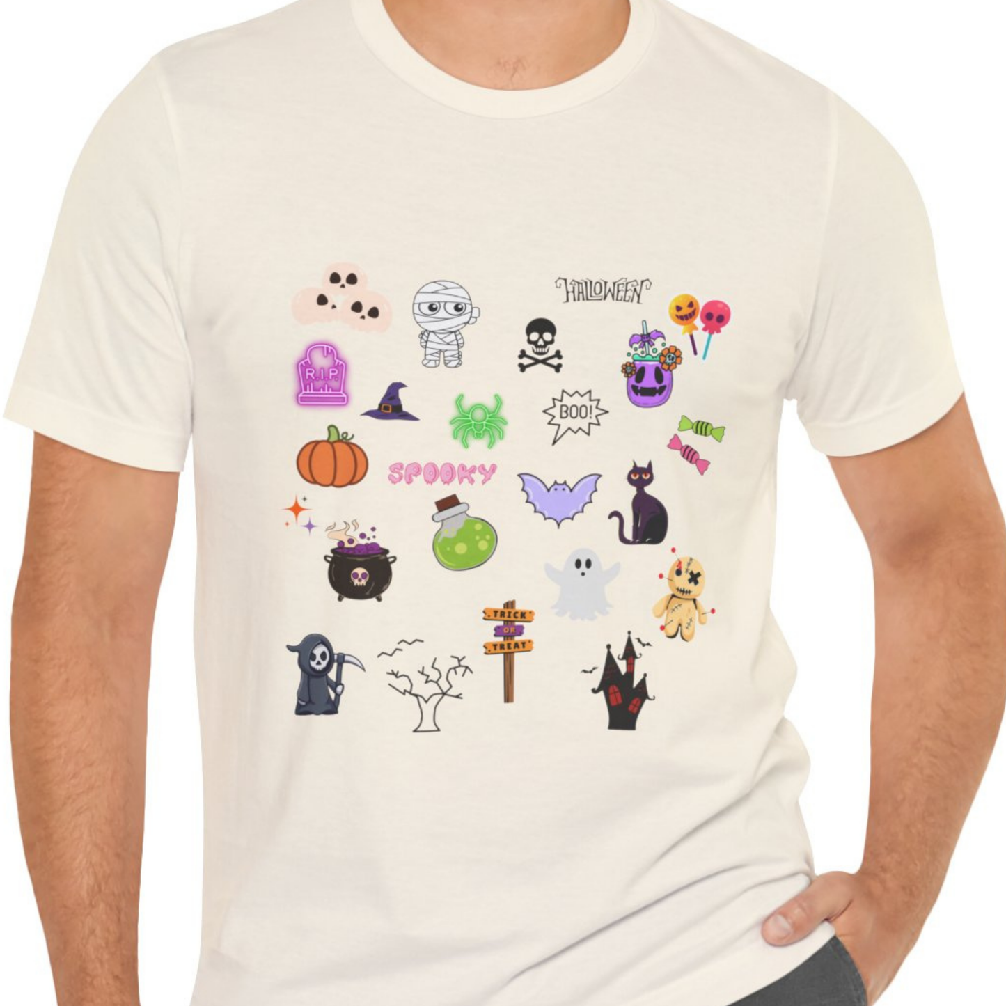 Halloween Graphics Unisex Crewneck Tee
