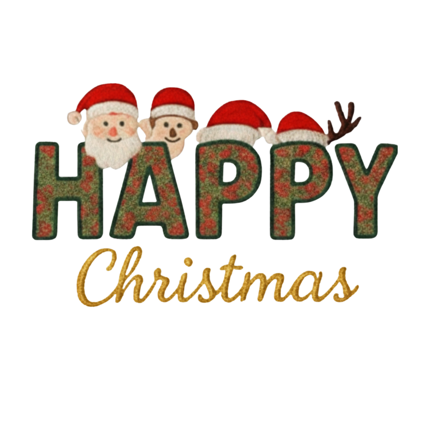 Happy Christmas Crew Unisex Crewneck Tee