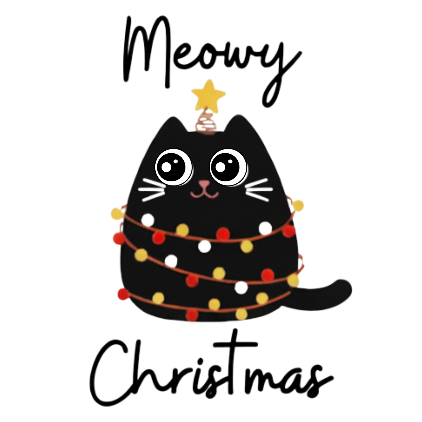 Meowy Christmas Unisex Crewneck Tee