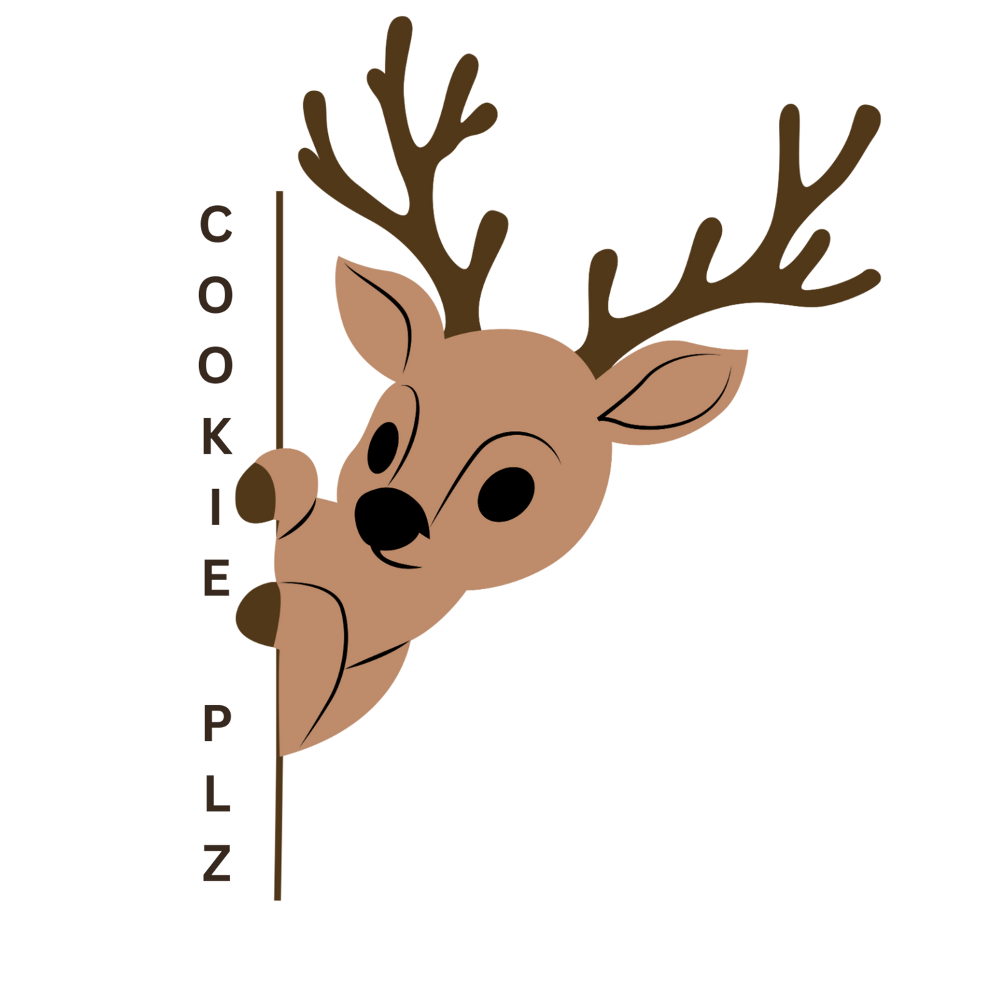 Peeking Reindeer Unisex Crewneck Sweatshirt