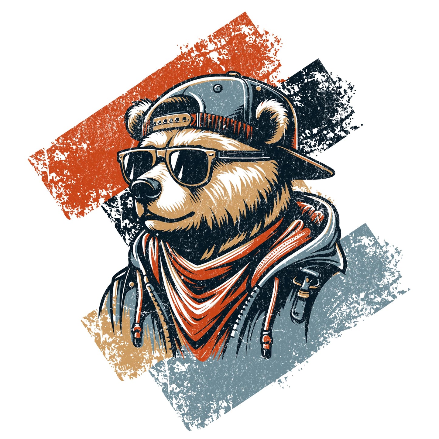 Bear Biker Unisex Hoodie