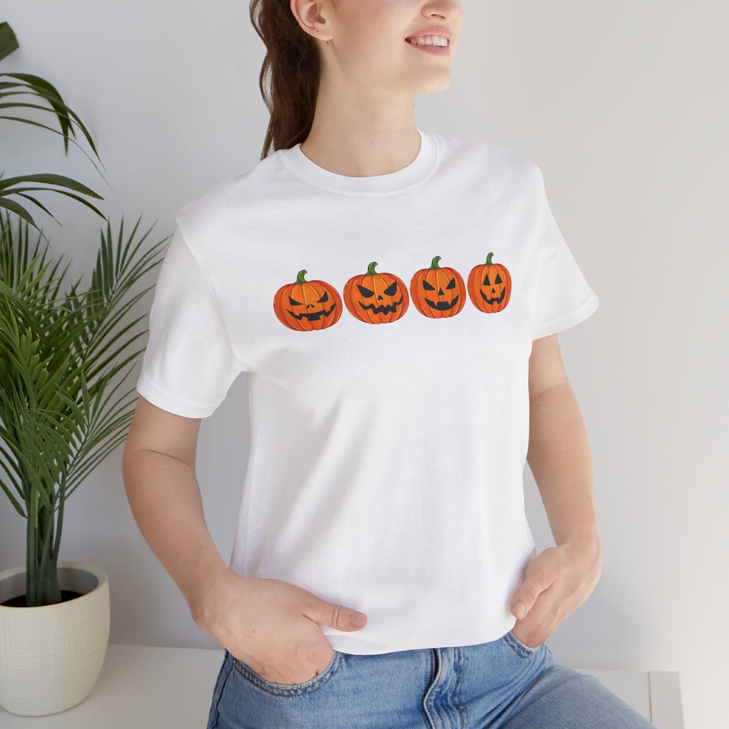 Four Pumpkins Unisex Crewneck Tee
