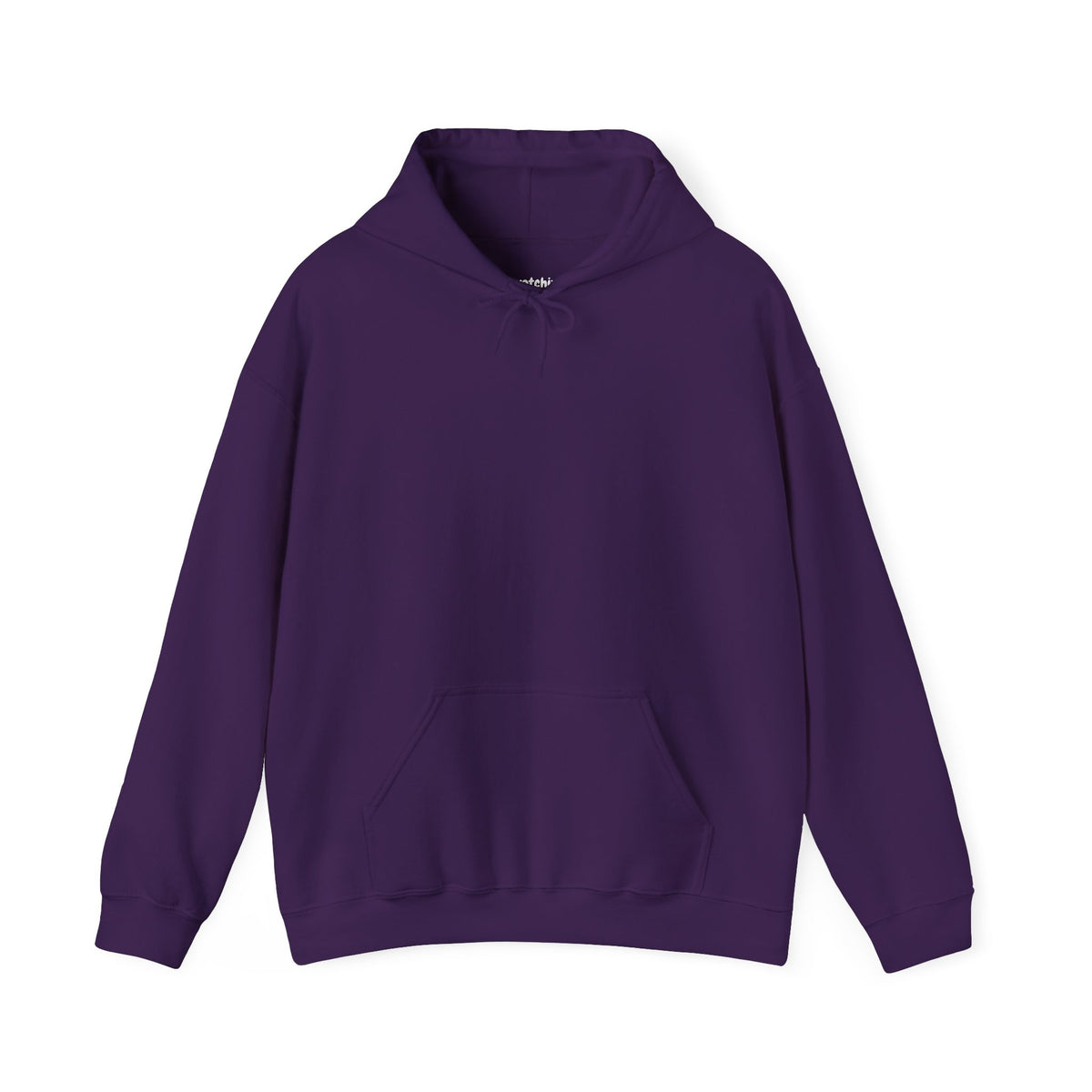Plain purple pullover hoodie with no print, from the Swatchix Essentials Edit