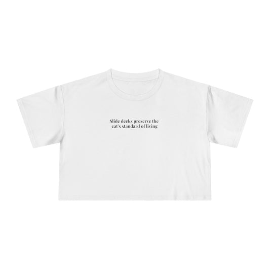Slide decks Cropped Tee
