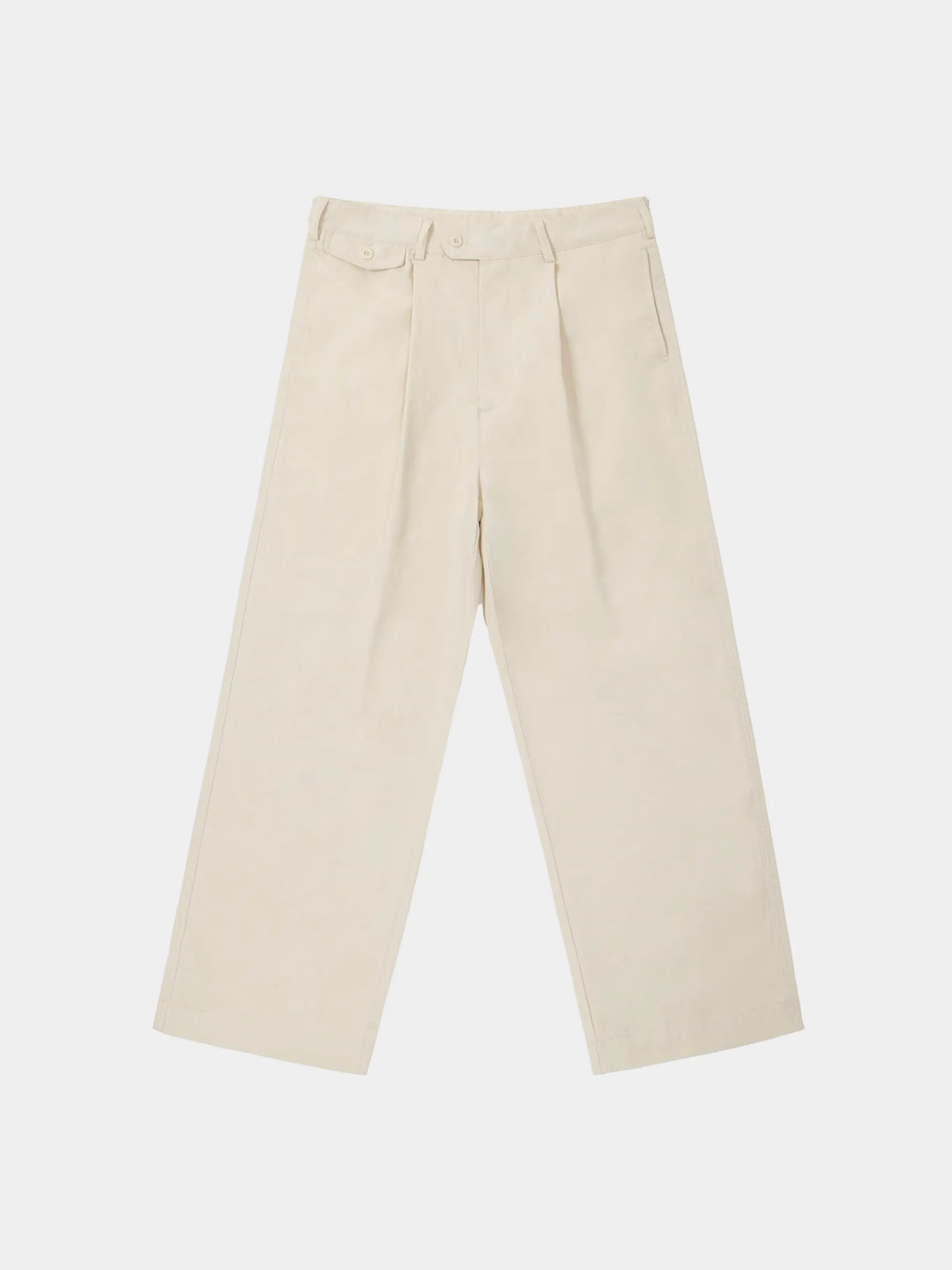 Adjustable Waist Straight-Leg Pants