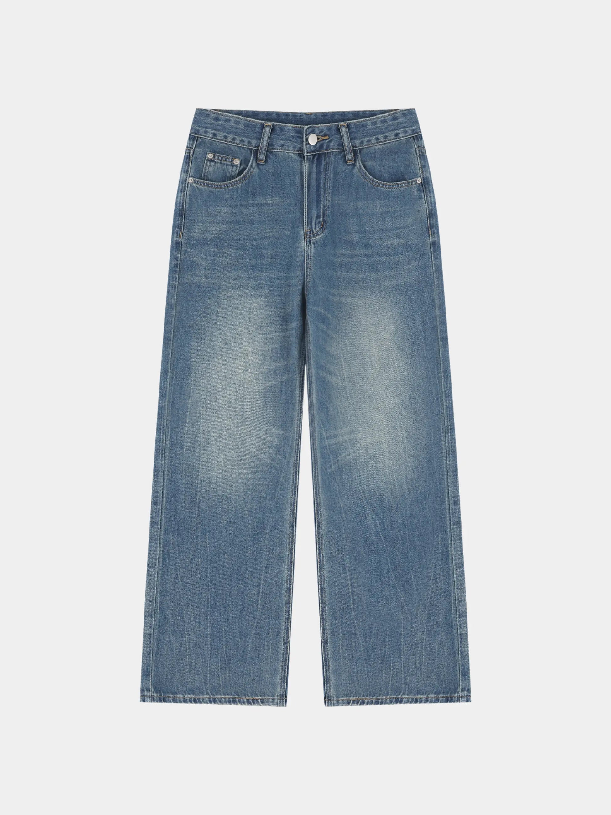 Women’s Vintage Wash Wide Leg Jeans
