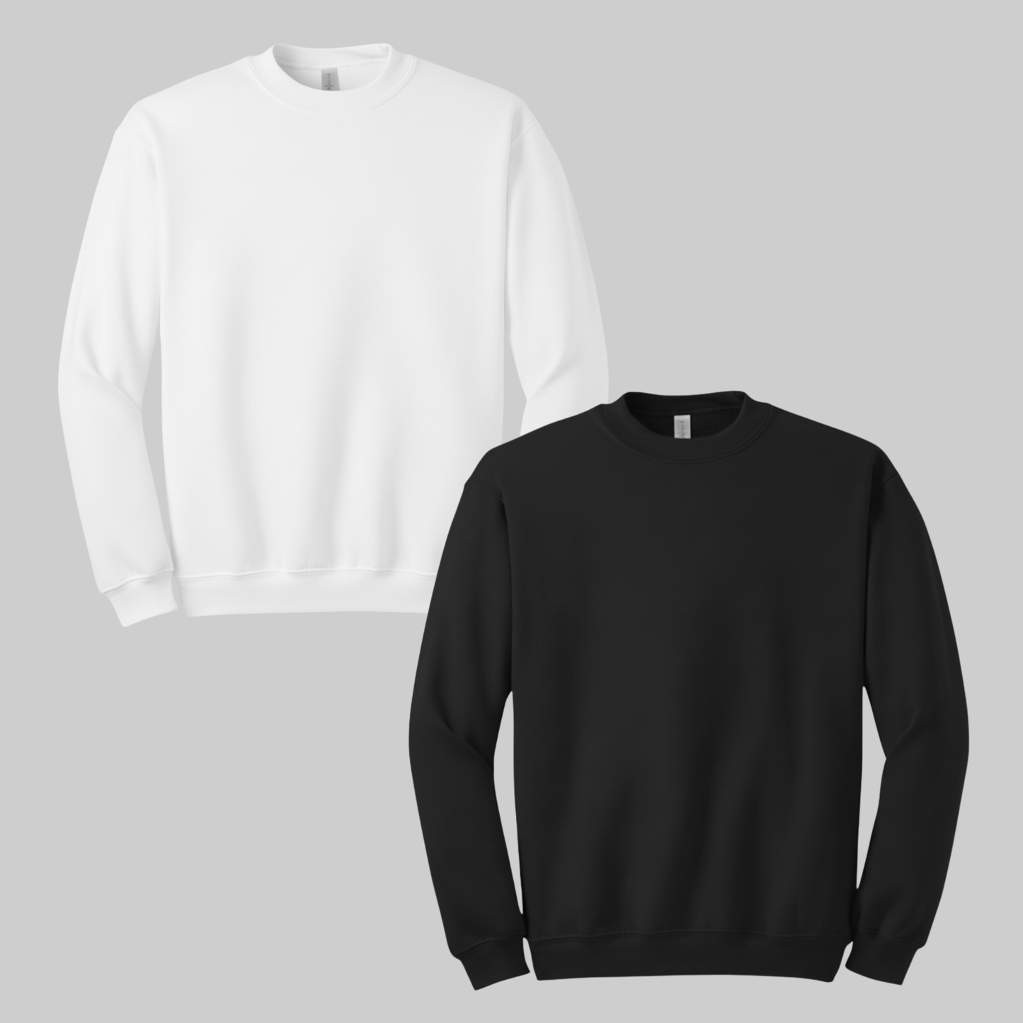 2 Pack - Black + White Sweatshirts