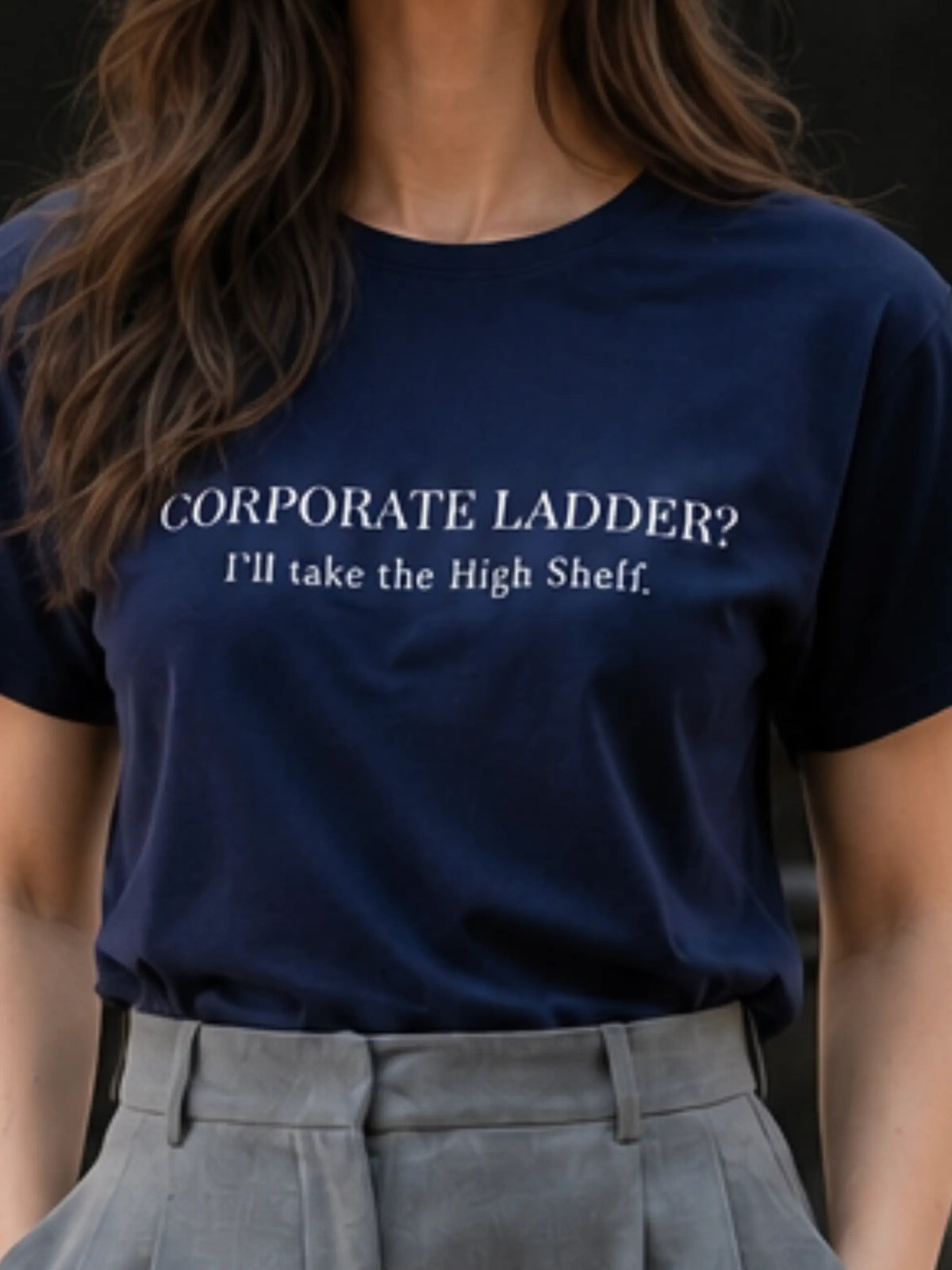 Corporate Ladder Crewneck Tee