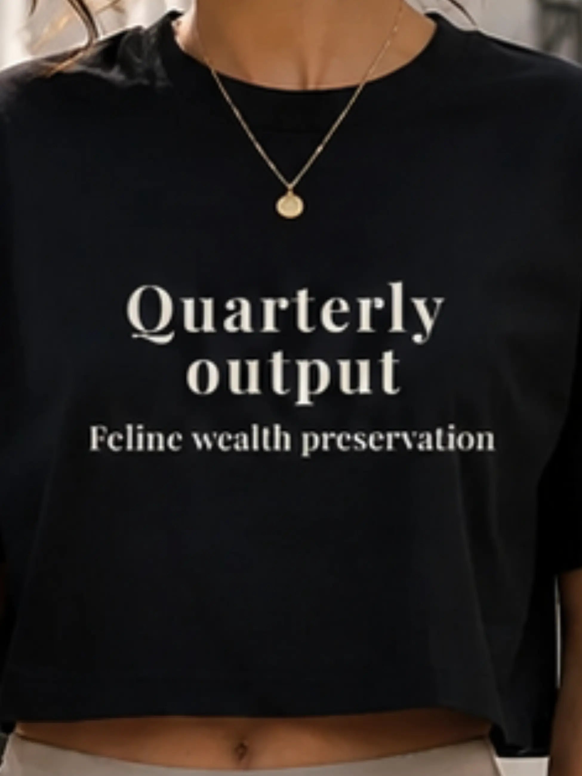 Quarterly Output Cropped Tee