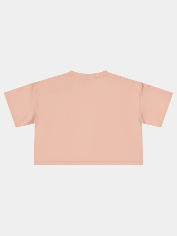 Crop Tee In Pale Pink