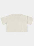 Crop Tee In Ecru