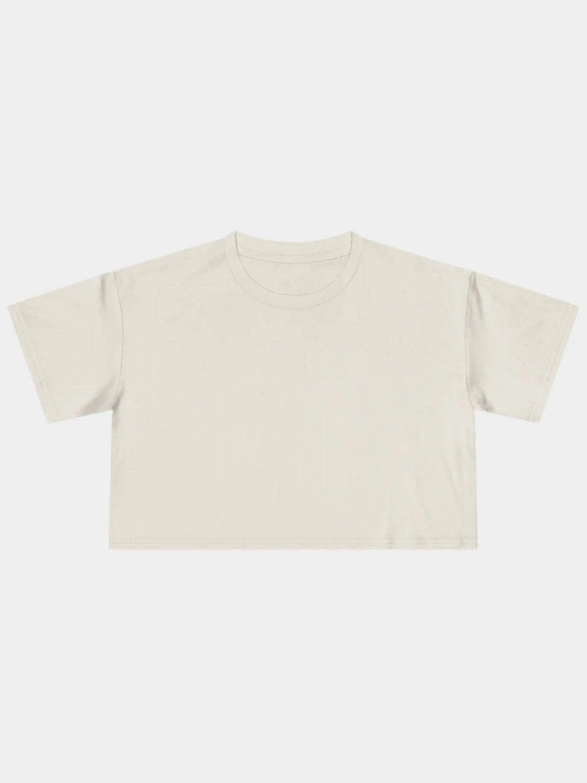 Crop Tee In Ecru