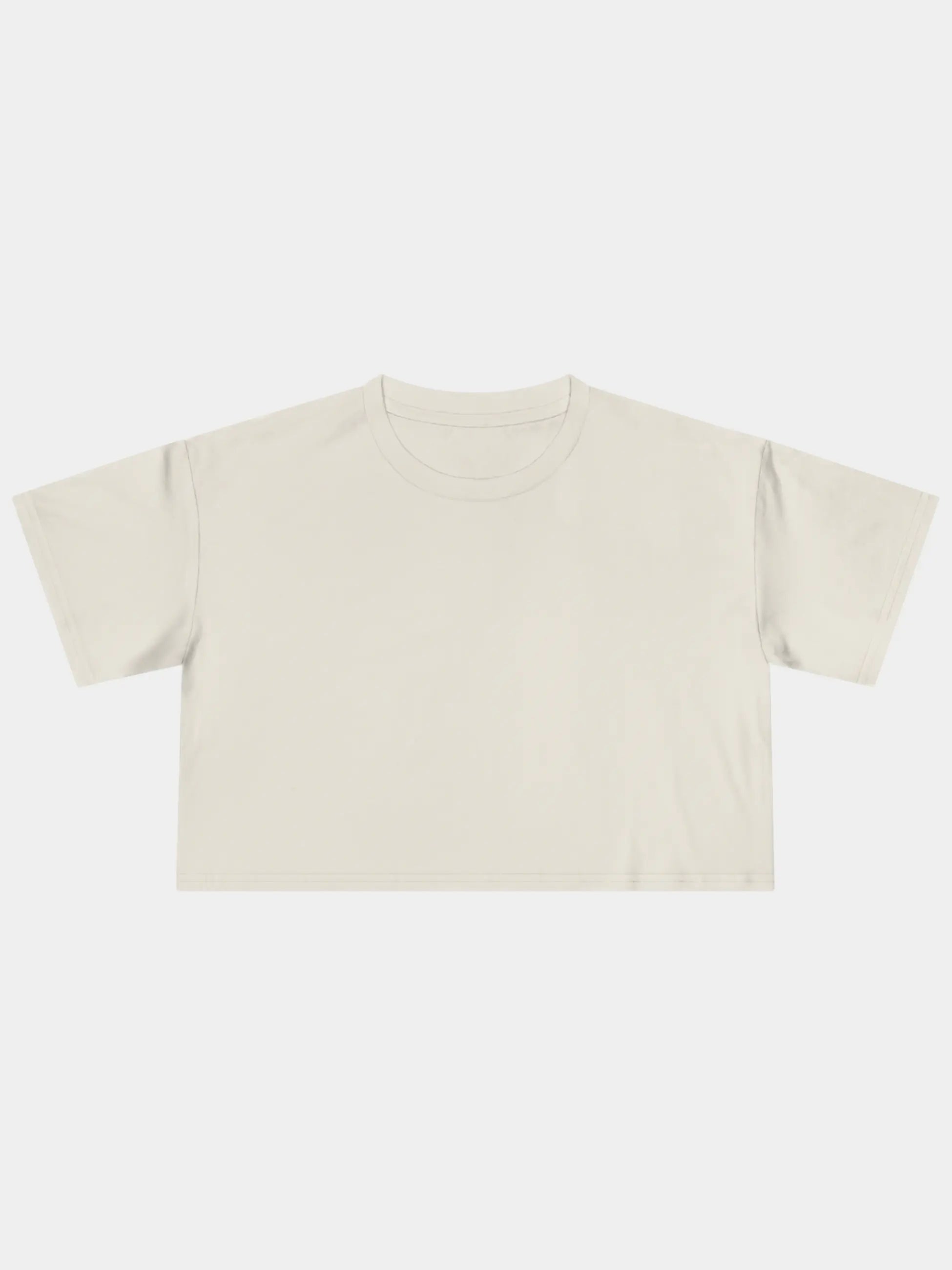 Crop Tee In Ecru